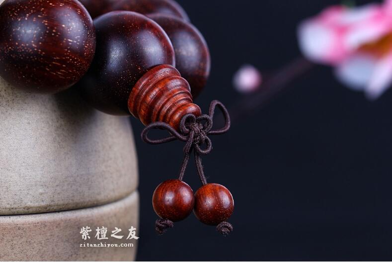 小叶紫檀爆满金星手串2.0佛珠手串手链高密度高油性20mm紫檀手串-5