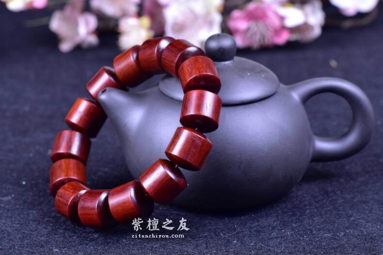 印度小叶紫檀桶珠 金星老料高油高密款-1