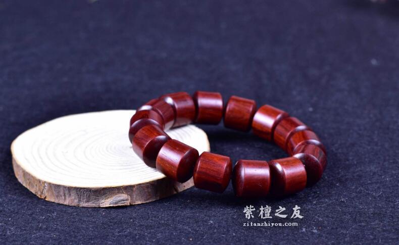 印度小叶紫檀桶珠 金星老料高油高密款-4