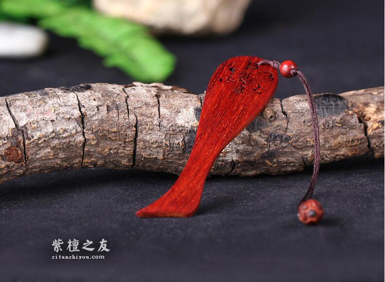 印度小叶紫檀书签 老料精工-2