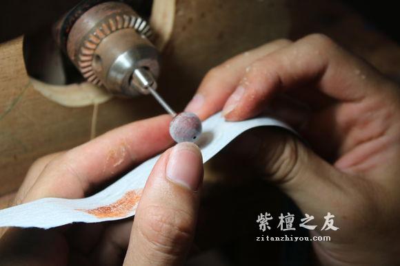 紫檀手串“胶磨”的种种手段与欺骗！-5