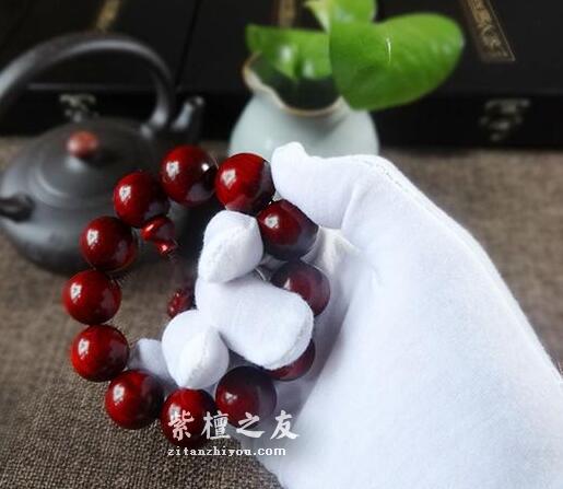 小叶紫檀手串如何盘玩保养直达包浆？-4