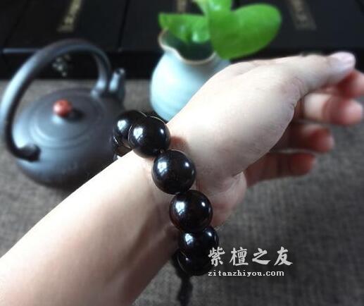 小叶紫檀手串如何盘玩保养直达包浆？-5