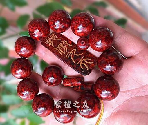 小叶紫檀手串如何盘玩保养直达包浆？-7