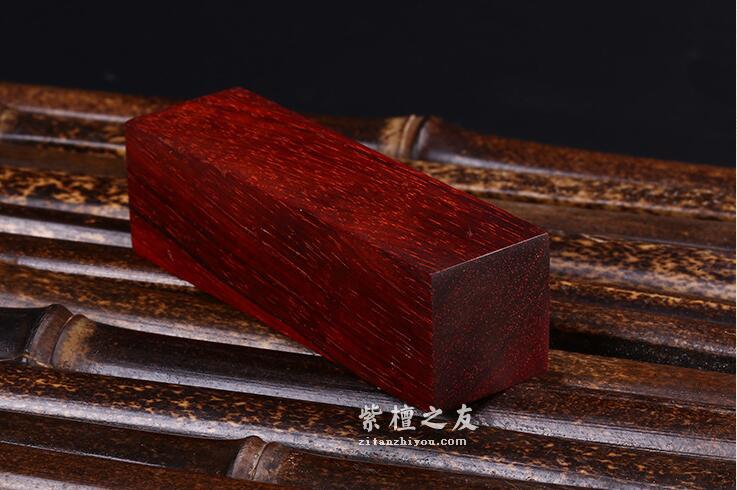 印度小叶紫檀印章 老料檀木印 方形红木 支持刻字定制-1