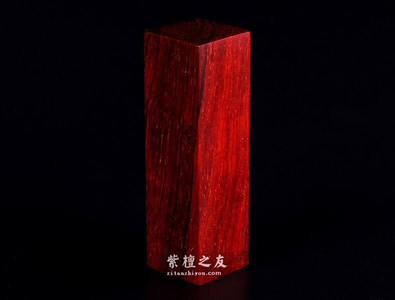 印度小叶紫檀印章 老料檀木印 方形红木 支持刻字定制-2