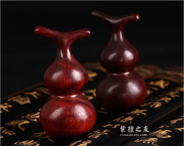 精品印度小叶紫檀葫芦 纯手工打磨（单个）-2