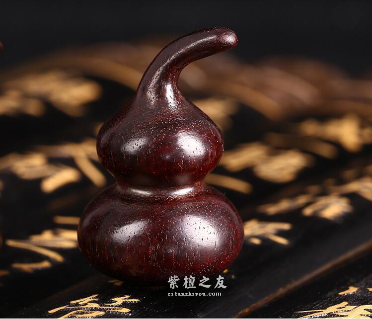精品印度小叶紫檀葫芦 纯手工打磨（单个）-8