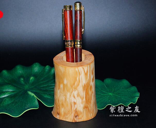 小叶紫檀圆珠，钢笔二用 办公钢笔商务礼品-2