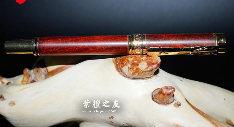 小叶紫檀圆珠，钢笔二用 办公钢笔商务礼品-5