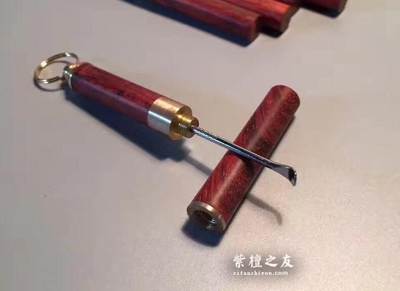 印度小叶紫檀挖耳勺 美观易携带耳勺-4