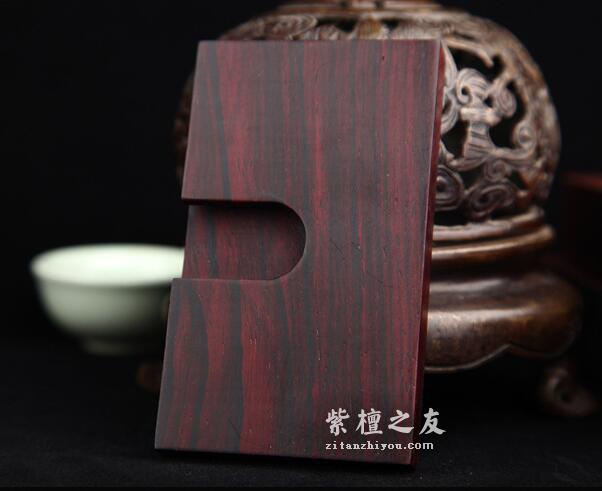 紫檀木质创意办公红木名片盒定制单位办公用品中国风实木礼品定制-3