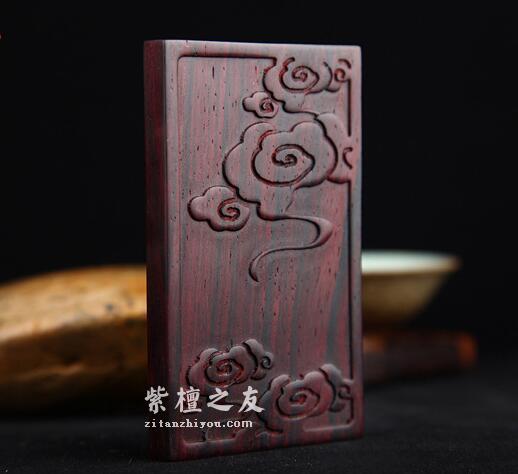 紫檀木质创意办公红木名片盒定制单位办公用品中国风实木礼品定制-1