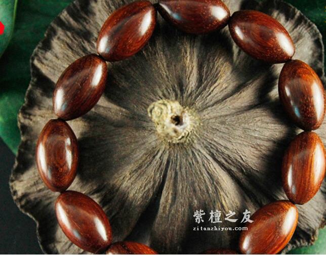 小叶紫檀橄榄珠手串  收藏赠送礼品-2
