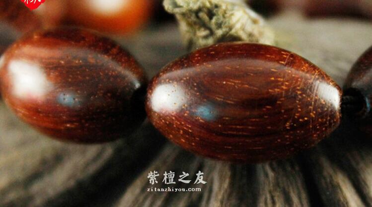 小叶紫檀橄榄珠手串  收藏赠送礼品-4
