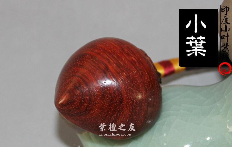 印度小叶紫檀寿桃 木质工艺手把件-5