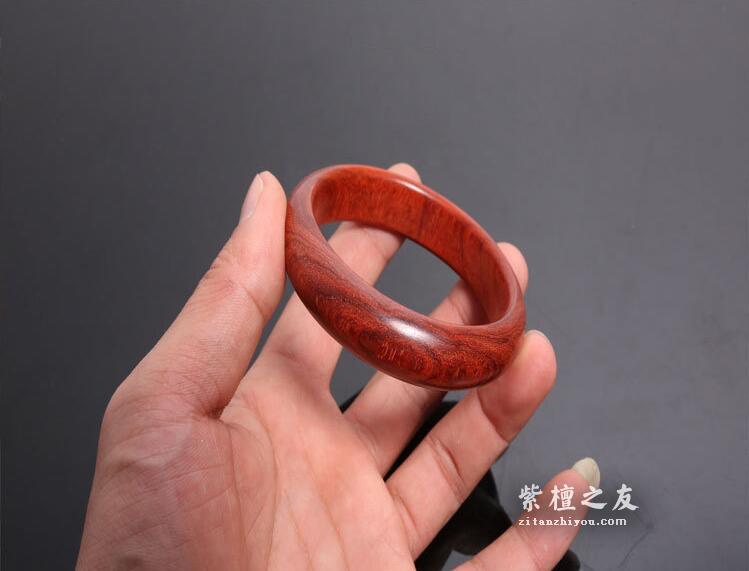 送母亲礼物 印度小叶紫檀手镯 大料加工制成-1