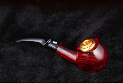 印度小叶紫檀烟嘴烟斗 手工雕刻烟嘴摆设工艺品