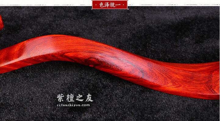 印度小叶紫檀摆件 印度手工浮雕根雕袈裟扣香炉-6