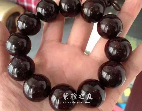 小叶紫檀手串盘出包浆的心酸历程-2