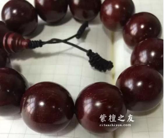 小叶紫檀手串盘出包浆的心酸历程-6