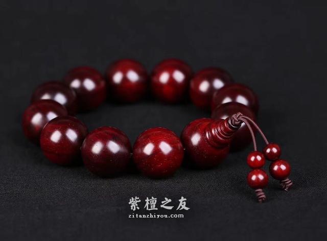 小叶紫檀手串是盘玩包浆好还是放置包浆好？-4