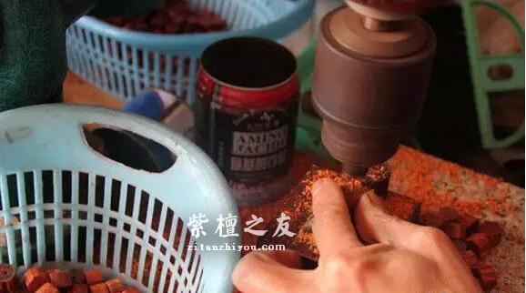 揭秘小叶紫檀金星造假之术-6