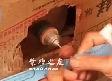 揭秘小叶紫檀金星造假之术-22