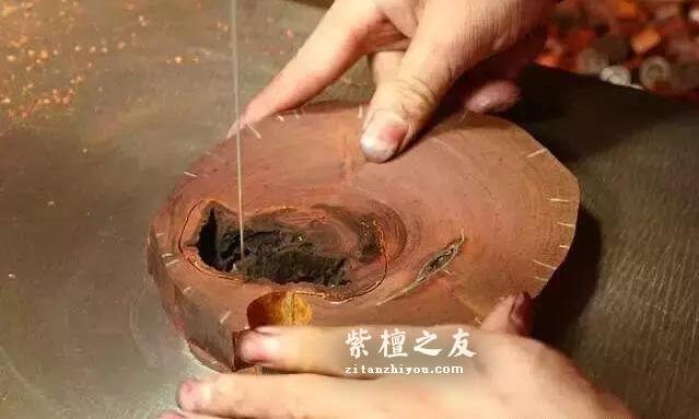 图文详解紫檀手串的制作过程-6