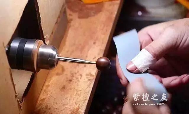 图文详解紫檀手串的制作过程-12