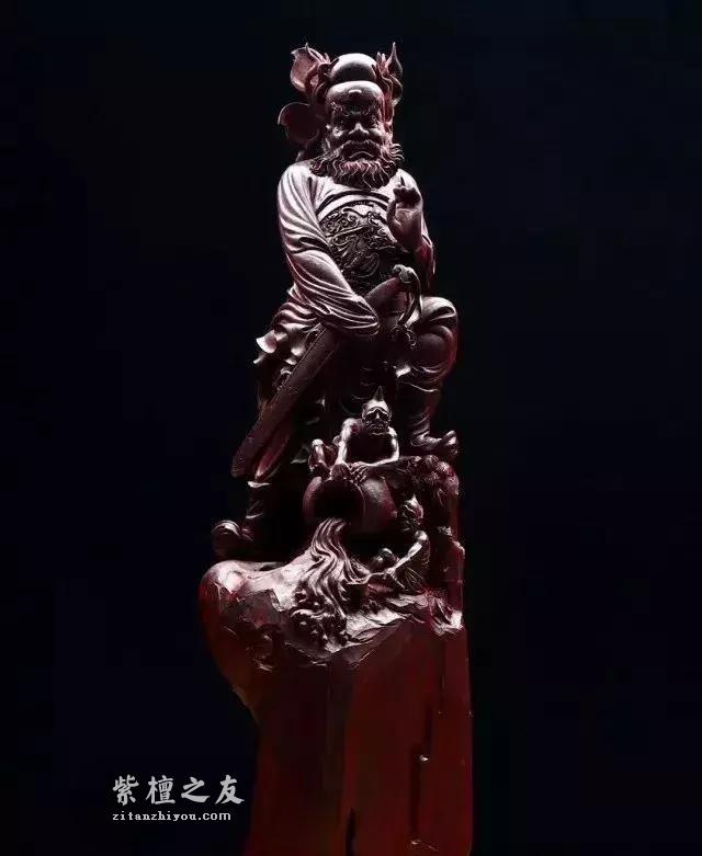 小叶紫檀雕刻件  清刀大师 ，那是一场美丽的邂逅~-3