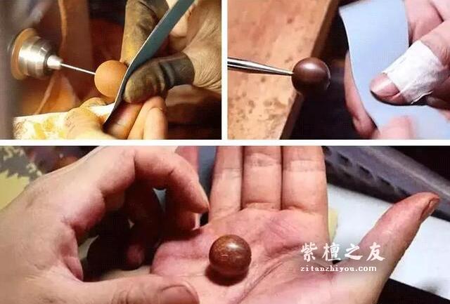 小叶紫檀的金星盘掉了怎么办？-3