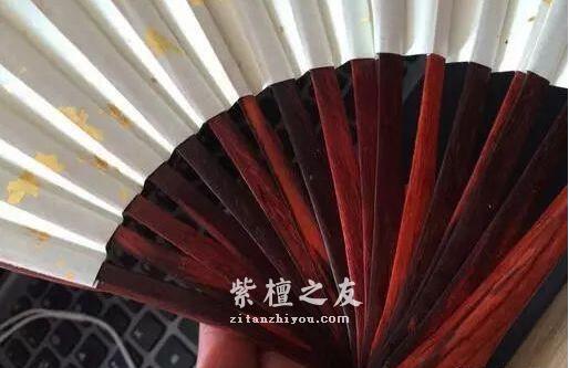 手工大神教你如何用小叶紫檀做扇子！-6