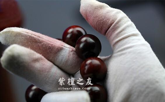 小叶紫檀手串如何保养和盘玩？只黑不亮如何修复？-3