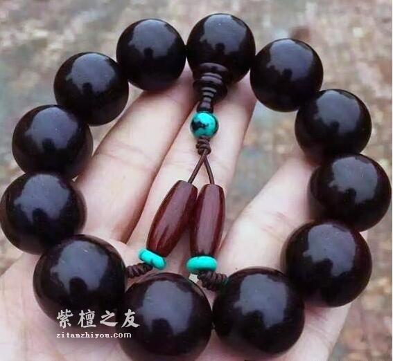 小叶紫檀手串如何保养和盘玩？只黑不亮如何修复？-7