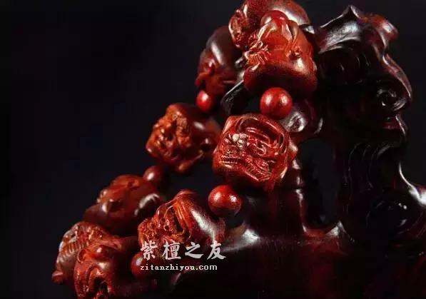 第一次听说能补充阳气，“开运化煞”的四面佛小叶紫檀~-1