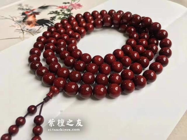 小叶紫檀手串开裂后还能继续盘吗？-2