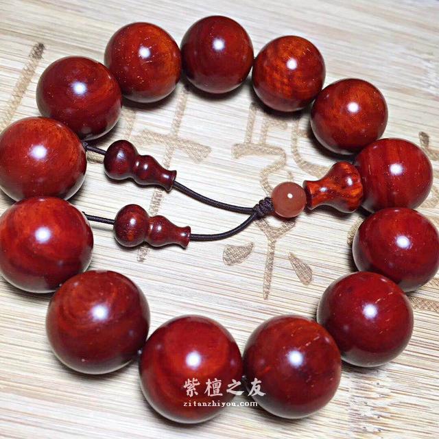 小叶紫檀盘玩之玻璃底-1