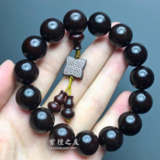 小叶紫檀盘玩之玻璃底-4