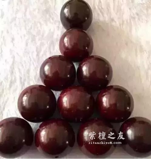 小叶紫檀手串，精磨与高抛对后期盘完的差异-1