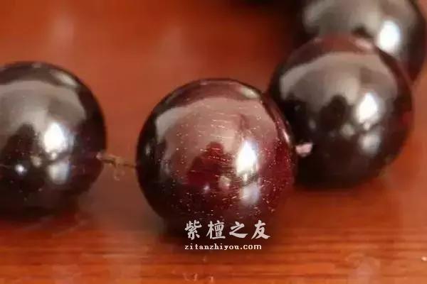 小叶紫檀手串，精磨与高抛对后期盘完的差异-2