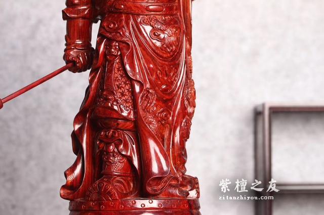 精品鉴赏：印度小叶紫檀关公雕像-3